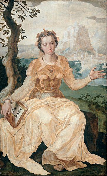 Maerten van heemskerck The Erythraean Sibyl. oil painting picture